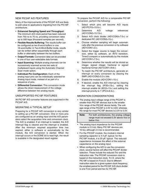 PIC18F to PIC24F Migration: An Overview - Microchip