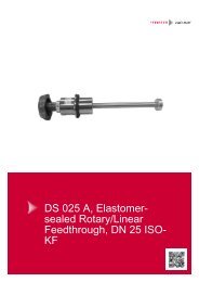 DS 025 A, Elastomer- sealed Rotary/Linear ... - Pfeiffer Vacuum