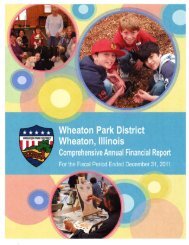 Comprehensive Annual Financial Report - Wheaton Park District