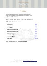 Buffets - StrandHotel Seeblick
