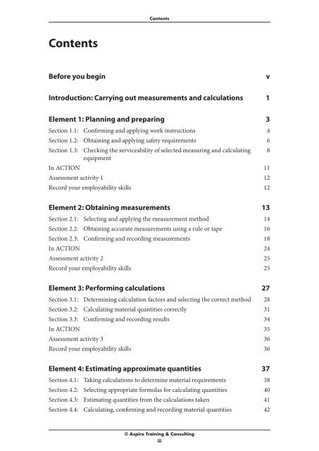 CPCCCM1015A Carry out measurements and calculations