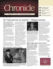 UC âimprinted into our psychesâ â Malaysian alumnus