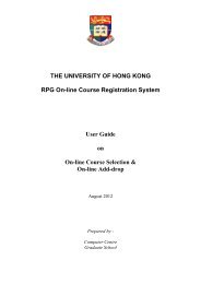 hku msc dissertation