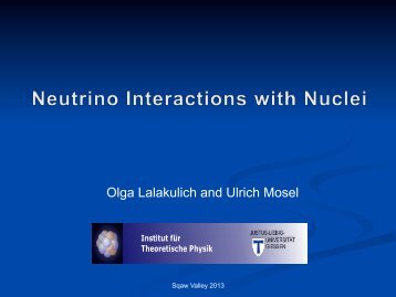 Neutrino Interactions with Nuclei