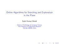 Robot Online Algorithms for Searching and Exploration in the Plane