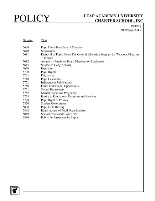 5000 Pupils Leap Academy University Charter School