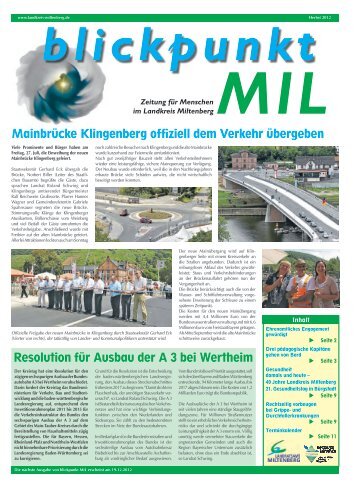 Blickpunkt MIL Herbst 2012 - Landkreis Miltenberg