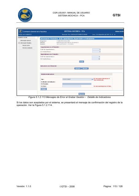 Manual de Usuario del Sistema Mochica â PCA - Ministerio de ...