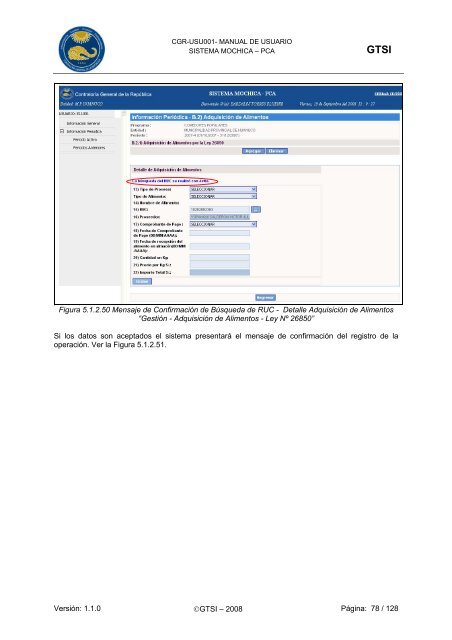 Manual de Usuario del Sistema Mochica â PCA - Ministerio de ...