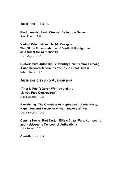 Julia Straub (ed.) Paradoxes of Authenticity Studies on a Critical ...