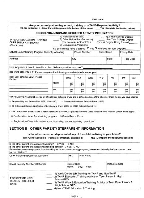 Redetermination Form