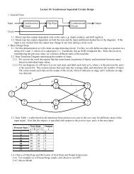 Lecture 10: Synchronous Sequential Circuits Design 1 ... - CS-CSIF