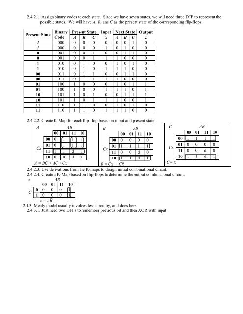 Lecture 10: Synchronous Sequential Circuits Design 1 ... - CS-CSIF