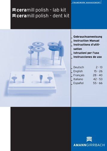 sation _ Istruzioni per l'uso _ Instrucciones de uso - AmannGirrbach ...