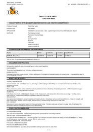 SAFETY DATA SHEET TORSTRIP WBS - Promain