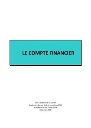 Le compte financier - AcadÃ©mie de Clermont-Ferrand