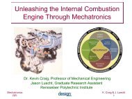 Unleashing the Internal Combustion Engine with Mechatronics