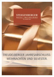 WeihnachTen und silvesTer. - Steigenberger Hotel Treudelberg ...