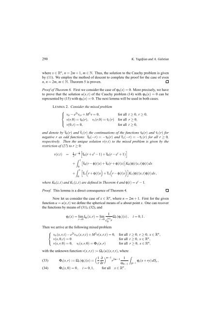 The Klein-Gordon equation in anti-de Sitter spacetime - Seminario ...