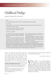 Childhood Vitiligo