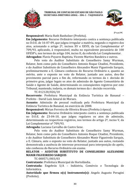 ata da 2Âª sessÃ£o ordinÃ¡ria da primeira cÃ¢mara, realizada em 07 de ...