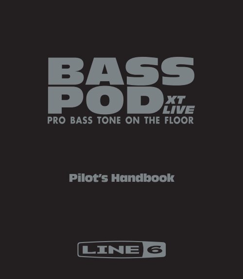 Line 6 Bass POD xt Live User Manual - MIDI Manuals
