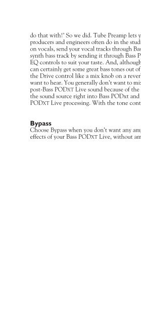 Line 6 Bass POD xt Live User Manual - MIDI Manuals