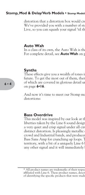 Line 6 Bass POD xt Live User Manual - MIDI Manuals