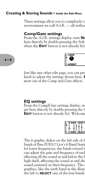 Line 6 Bass POD xt Live User Manual - MIDI Manuals