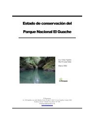 Estado de conservaciÃ³n del Parque Nacional El Guache - Eco-Index