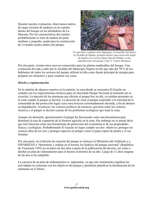 Estado de conservaciÃ³n del Parque Nacional El Guache - Eco-Index