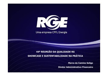 Case PrÃ¡tico: RGE - Marco da Camino Soligo - Movimento Brasil ...