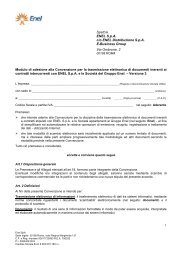 Modulo di adesione alla Convenzione per la ... - Fornitori - Enel