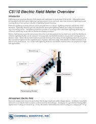 CS110 Electric Field Meter Overview - Campbell Scientific