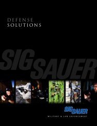 DEFENSE SOLUTIONS - Sig Sauer