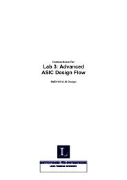 Lab 3: Advanced ASIC Design Flow - Sm.luth.se