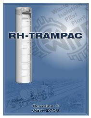 RH-TRAMPAC - Waste Isolation Pilot Plant - U.S. Department of ...