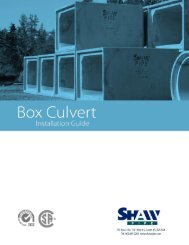 Box Culverts Installation - Shaw Precast Solutions