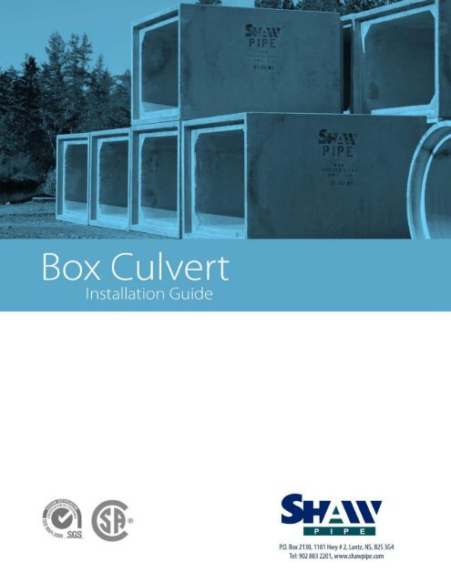 Box Culverts Installation - Shaw Precast Solutions