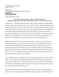 FOR IMMEDIATE RELEASE August 22, 2012 Media Contact: Gina ...