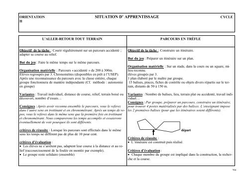 COURSE D' ORIENTATION - USEP 03