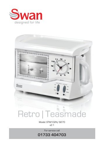 Download PDF instructions for Swan Teasmade - Coopers of Stortford