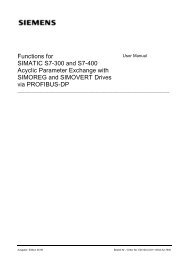 Functions for SIMATIC S7-300 and S7-400 Acyclic ... - Jonweb FA