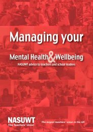 Managing your mental health and wellbeing - NASUWT