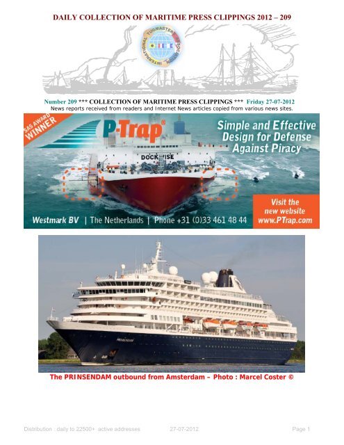 Maritime Press Clippings 2012 - Hydrex Underwater Technology