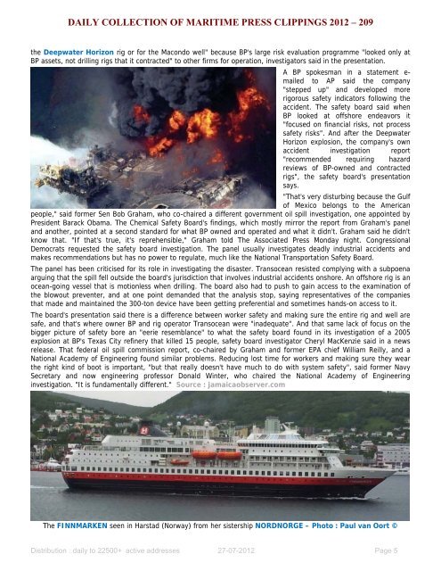 Maritime Press Clippings 2012 - Hydrex Underwater Technology