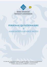 personal questionnaire - the Jersey Financial Services Commission