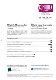 Official trade fair media Offizielle Messemedien - Neureuter Fair Media