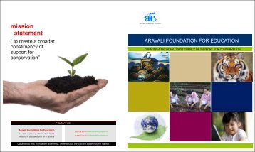 mission statement - Aravali Foundation for Education