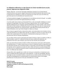 Lettre d'appui - Interagency Coalition on AIDS and Development